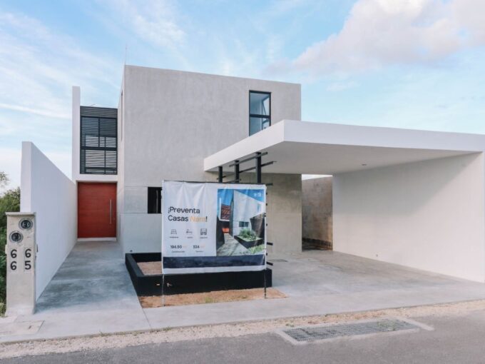 Casas en venta al norte de Mérida | Privada Nadira Mod. Nara | Conkal
