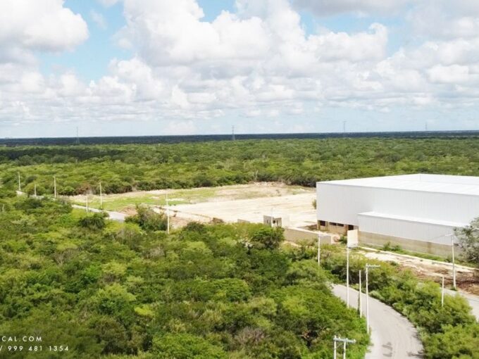 Lotes Industriales en Venta al Poniente de Mérida | Bodegas Tixcacal | Caucel